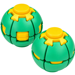 Press-to-Spin Fidget Ball – 3D Printed Sensory Toy