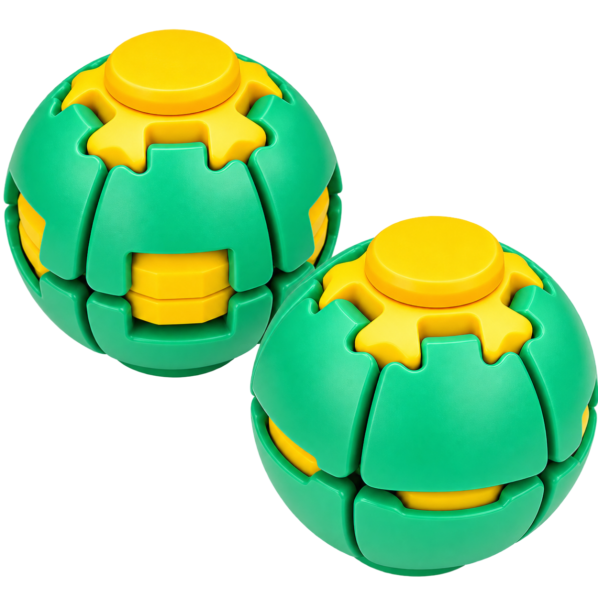 Press-to-Spin Fidget Ball – 3D Printed Sensory Toy